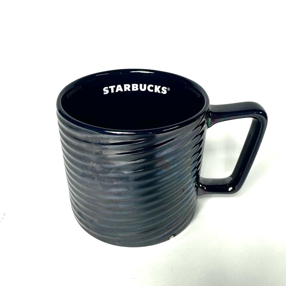 Starbucks Holiday 2020 Iridescent Rainbow Luster Swirl Ceramic 12oz Mug NWT